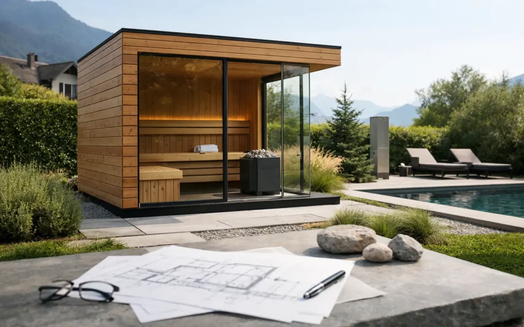 Aussensauna Genehmigung im Privatgarten