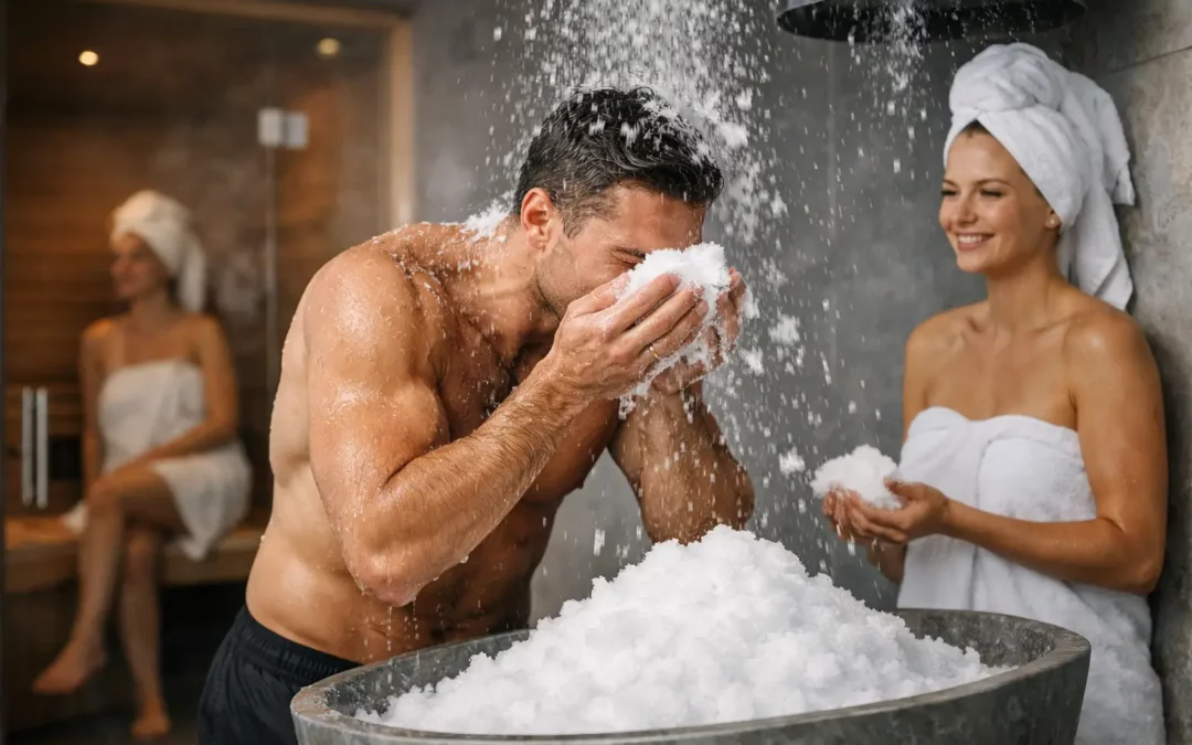 Schneedusche nach Sauna nutzen – so geht’s
